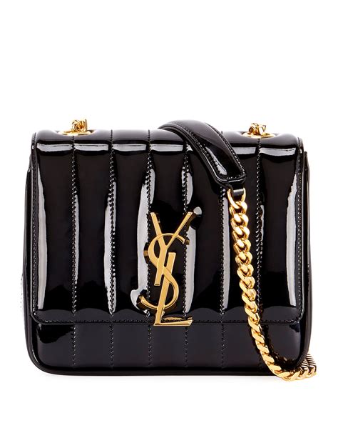 ysl vicky small bag|Saint Laurent Vicky Small Crossbody Bag In Quilted Patent Leather.